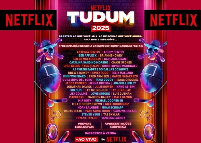 Tudum 2025: Netflix anuncia evento global com Lady Gaga, novidades de séries e transmissão ao vivo