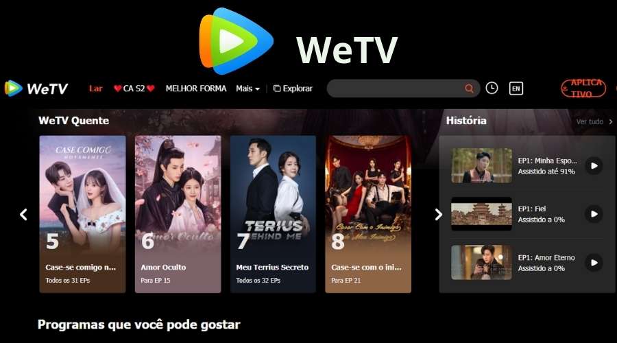 WeTV - C-Dramas Imperdíveis - Romance, Ação e Muito Drama
