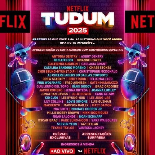 Tudum 2025: Netflix anuncia evento global com Lady Gaga, novidades de séries e transmissão ao vivo