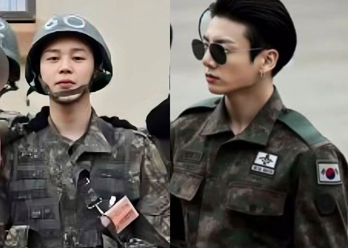 Jimim e Jungkook saem do exército